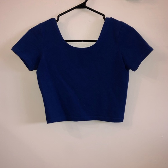 Royal blue crop top - Picture 1 of 2